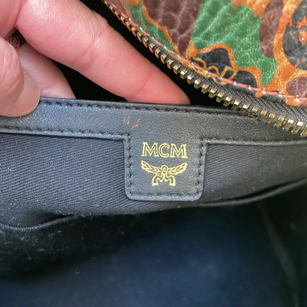 MCM leather backpack